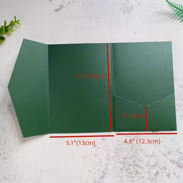 Invitatie de nunta eleganta verde - imagine 4