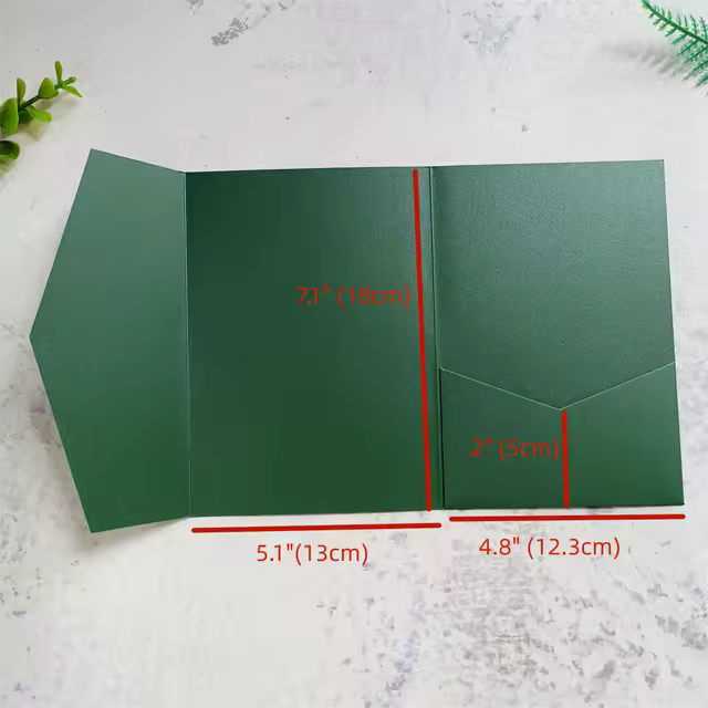 Invitatie de nunta eleganta verde - imagine 4